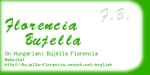 florencia bujella business card